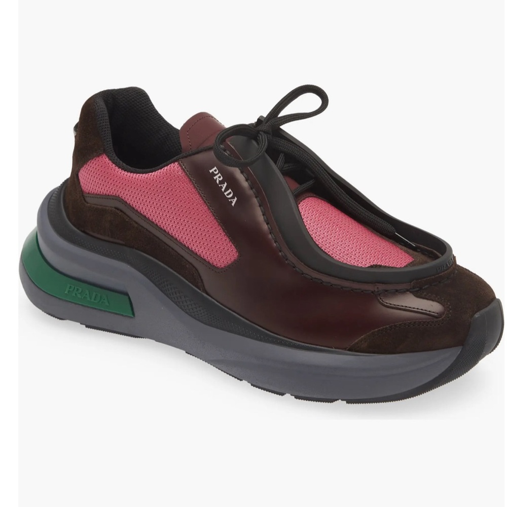 PRADA New Mixed Media Sneakers